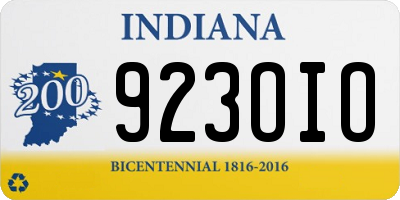 IN license plate 923OIO