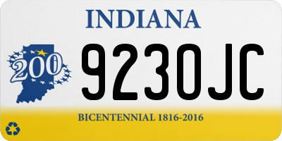 IN license plate 923OJC