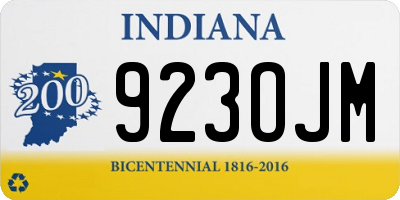 IN license plate 923OJM