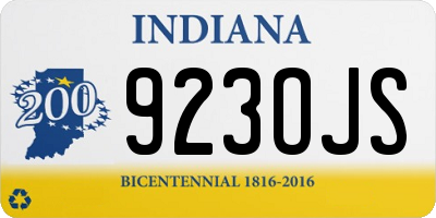 IN license plate 923OJS