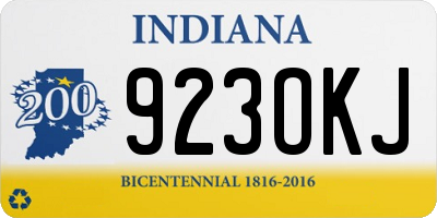 IN license plate 923OKJ