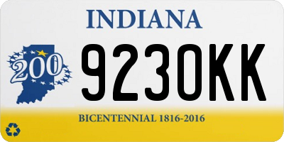 IN license plate 923OKK