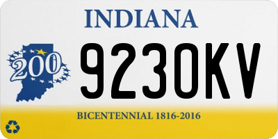 IN license plate 923OKV