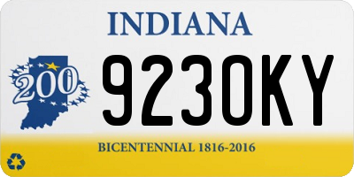 IN license plate 923OKY