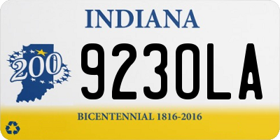 IN license plate 923OLA