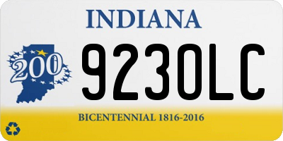 IN license plate 923OLC