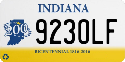 IN license plate 923OLF