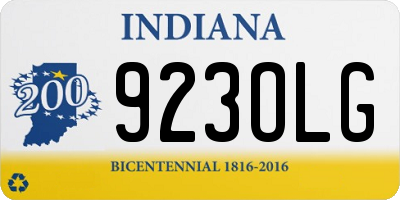 IN license plate 923OLG