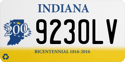 IN license plate 923OLV