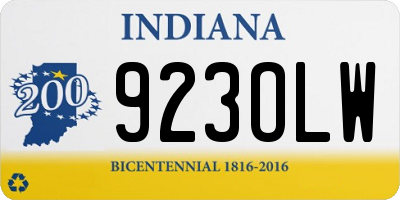 IN license plate 923OLW