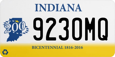 IN license plate 923OMQ