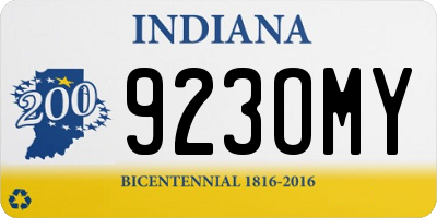 IN license plate 923OMY