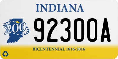 IN license plate 923OOA
