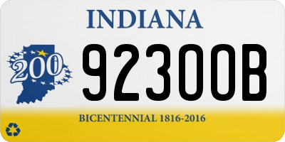 IN license plate 923OOB