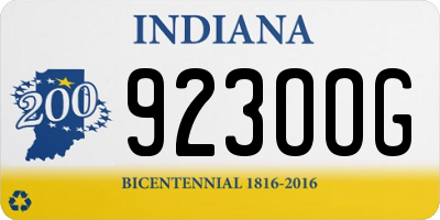 IN license plate 923OOG