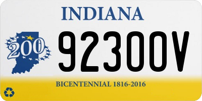 IN license plate 923OOV