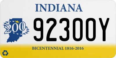 IN license plate 923OOY