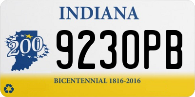 IN license plate 923OPB
