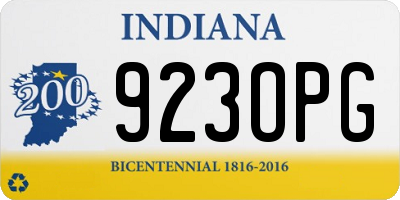 IN license plate 923OPG