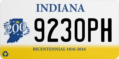 IN license plate 923OPH