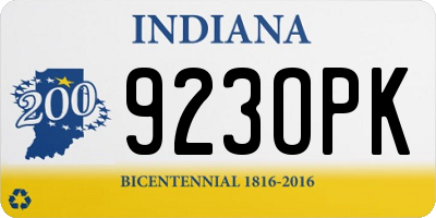 IN license plate 923OPK