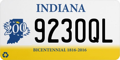 IN license plate 923OQL
