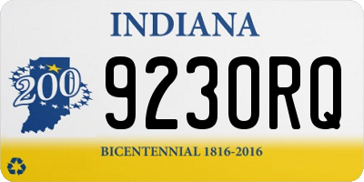 IN license plate 923ORQ