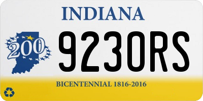 IN license plate 923ORS