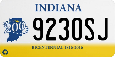 IN license plate 923OSJ