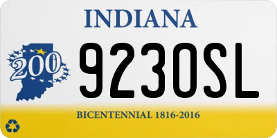 IN license plate 923OSL