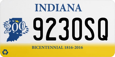 IN license plate 923OSQ