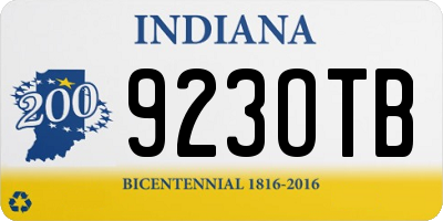 IN license plate 923OTB
