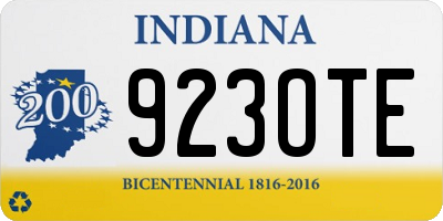 IN license plate 923OTE