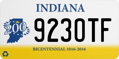 IN license plate 923OTF
