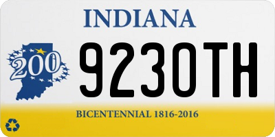 IN license plate 923OTH