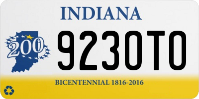 IN license plate 923OTO