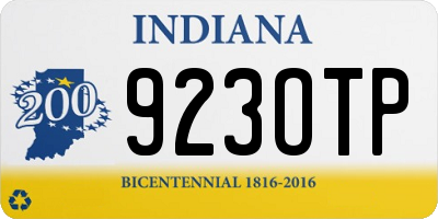 IN license plate 923OTP
