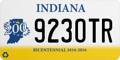 IN license plate 923OTR