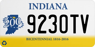 IN license plate 923OTV