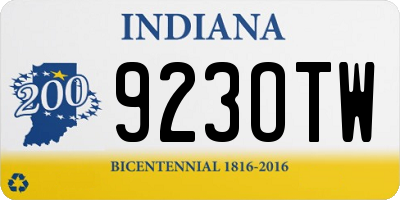 IN license plate 923OTW