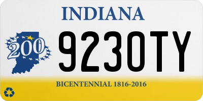 IN license plate 923OTY
