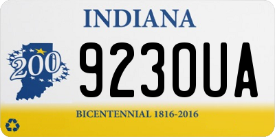 IN license plate 923OUA