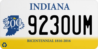 IN license plate 923OUM