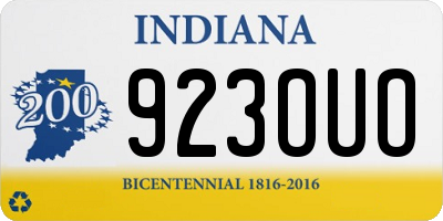 IN license plate 923OUO