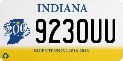 IN license plate 923OUU