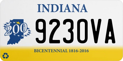 IN license plate 923OVA