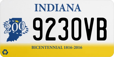 IN license plate 923OVB