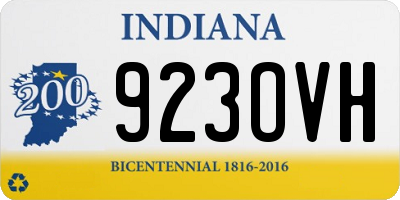 IN license plate 923OVH