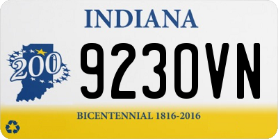 IN license plate 923OVN