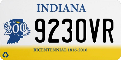 IN license plate 923OVR
